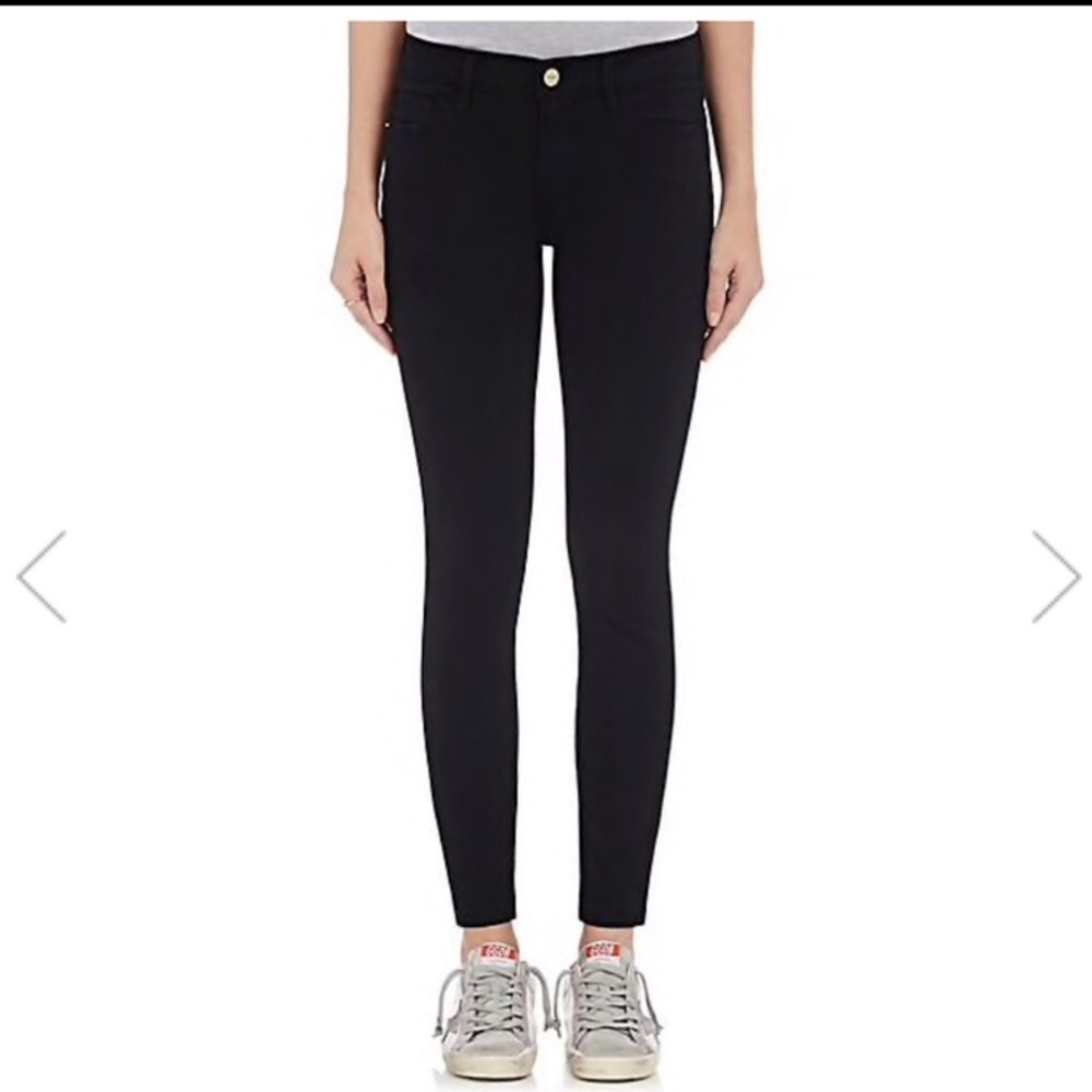 Frame Denim Black Le Skinny De Jeanne skinny jeans